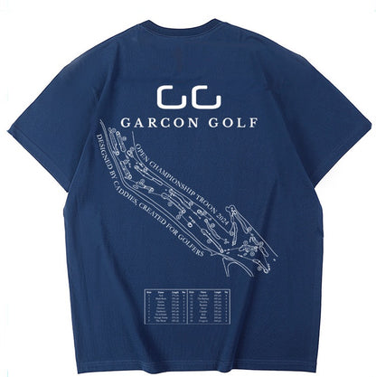 Garcon Golf Troon Custom Tee 2024 - Course Map T Shirt