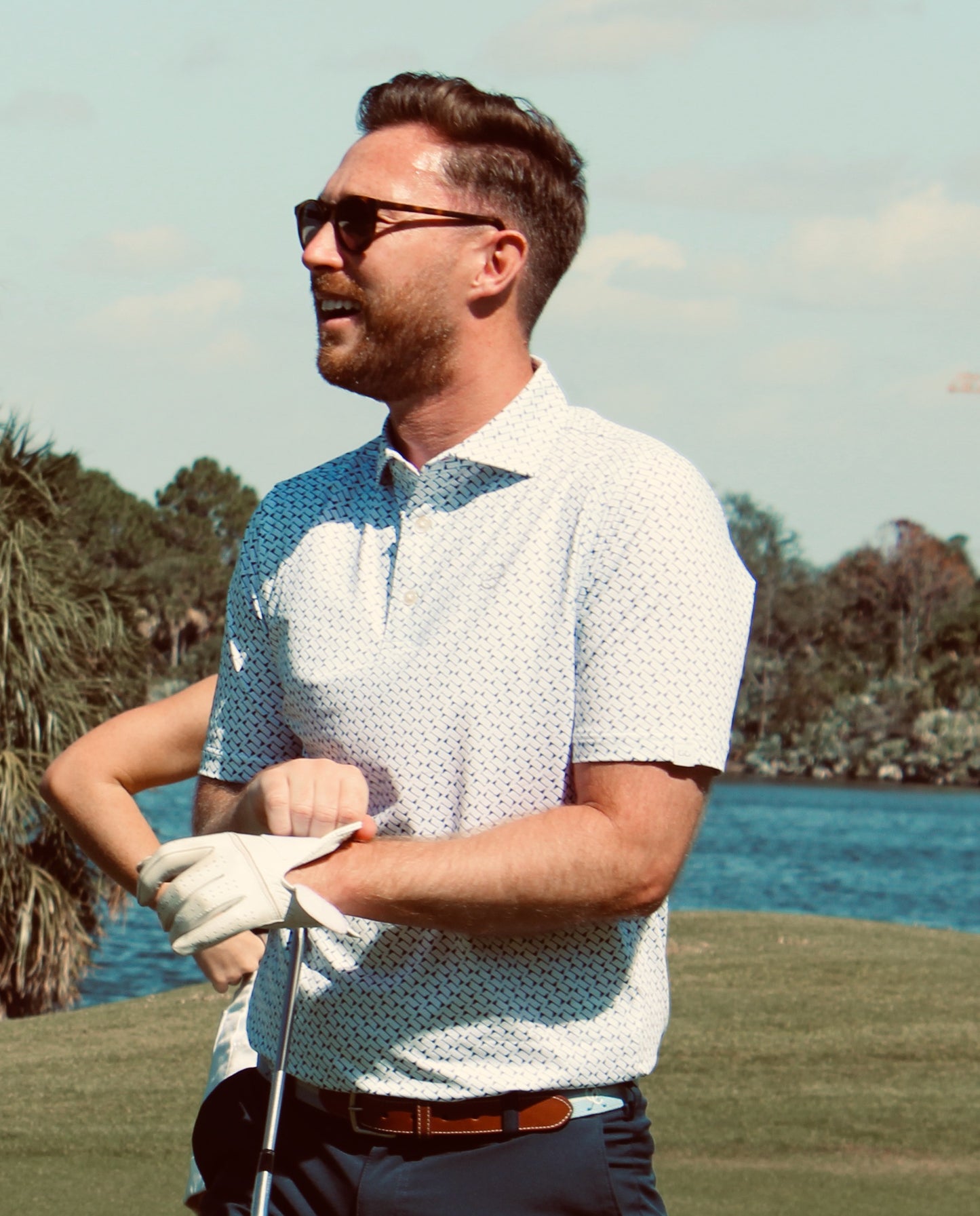 The Gibson Garcon Golf Shirt - Flag Edition